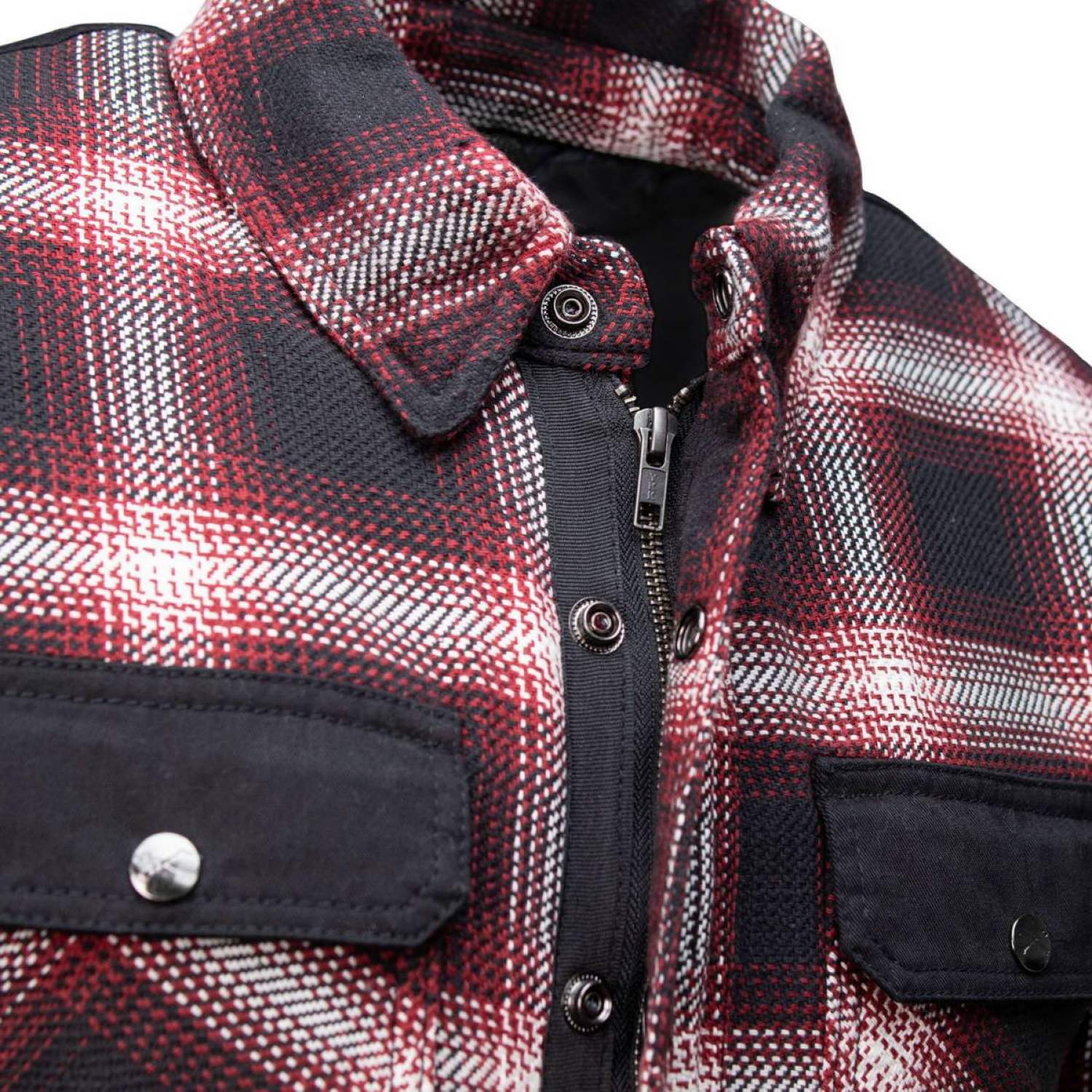 Milwaukee Leather Men’s Grim Stone Heavy Duty Plaid Mechanic Flannel Shirt Jacket - Warmed Lined - MPM1637