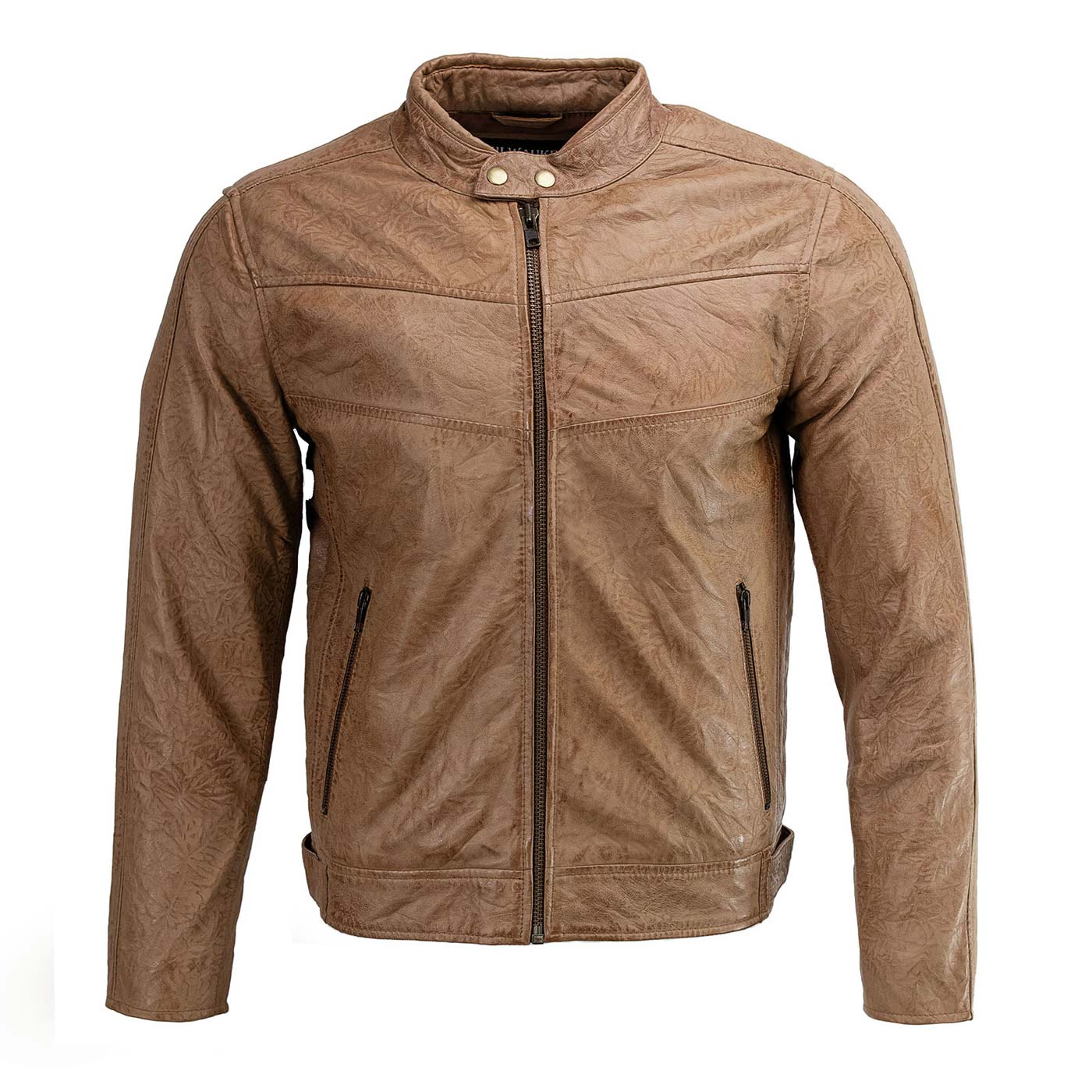 Milwaukee Leather SFM1835 Men's Saddle 'Cafe Racer' Leather Jacket