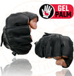 Milwaukee Leather SH206 Men's Black Leather Gel Padded Palm Fingerless Motorcycle Hand Gloves W/ ‘Welted’ Design