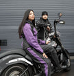 NexGen SH2222 Women's Purple and Black Oxford Water Proof Motorcycle Rain Suit