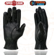 Milwaukee Leather SH226TH Men's Black Thermal Lined Leather Motorcycle Hand Gloves W/ Wrist Zipper Closure