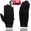 Milwaukee Leather SH44612 Men's Black Textile Mesh Gel Palm Motorcycle Mechanics Hand Gloves W/ Amara Cloth Bottom