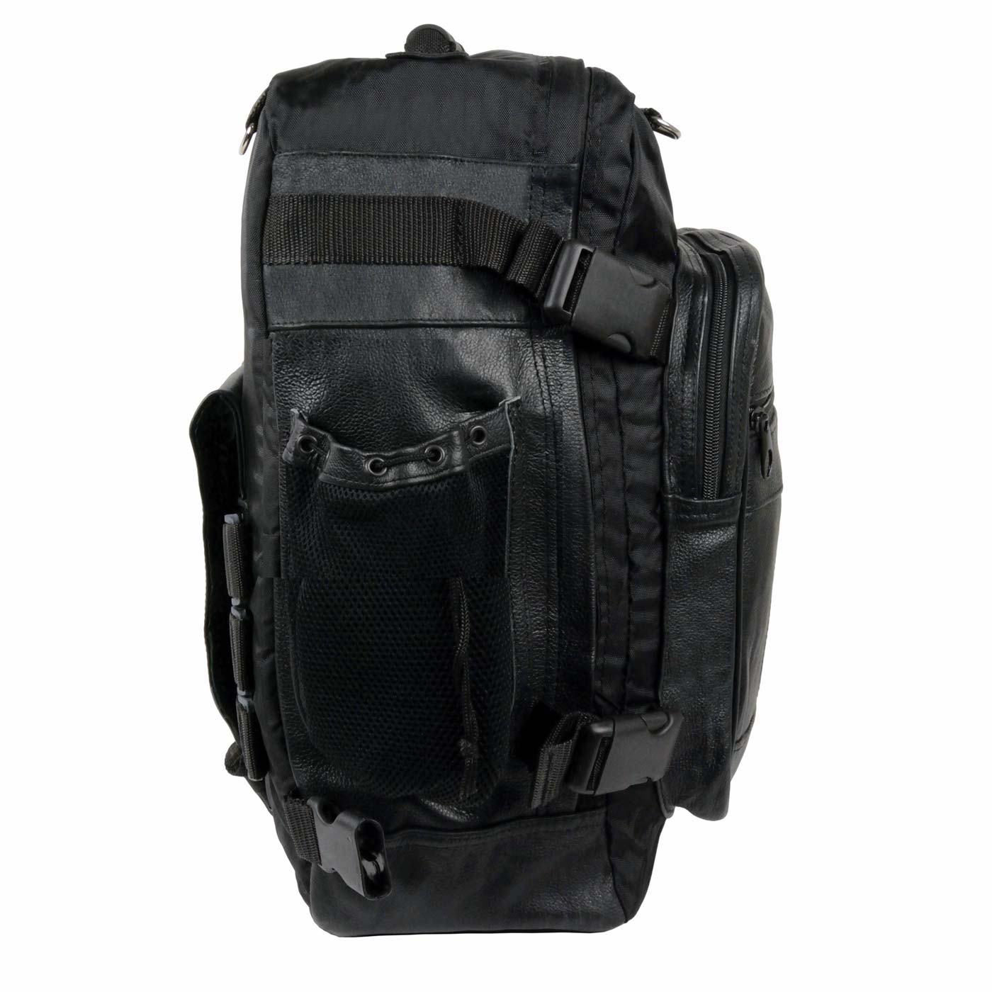 Milwaukee Leather SH54001 Medium Black Leather and Textile