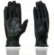 Milwaukee Leather SH721 Women's Black Perforated Leather Full Finger Motorcycle Hand Gloves W/ Breathable ‘Open Knuckle’