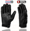 Milwaukee Leather SH802 Women's Black Leather and Mesh Racing Motorcycle Gloves w/ Padded Fingers