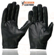 Milwaukee Leather SH887 Men's USA Deerskin Black Leather Unlined Lightweight Motorcycle Riders Gloves