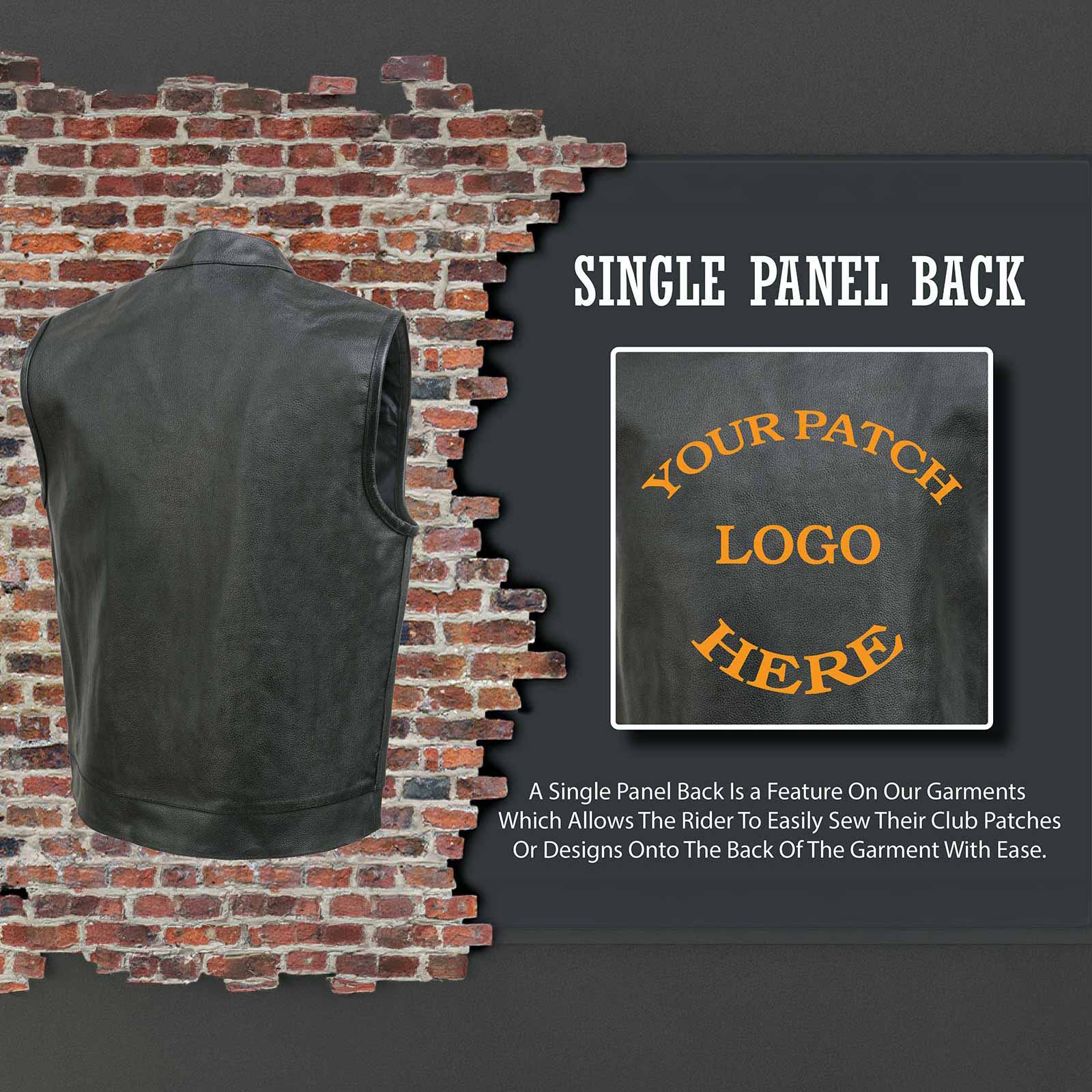Event Leather Men's 'Rapid Fire' Black Motorcycle Leather Riders