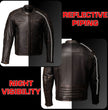 Milwaukee Motorcycle Clothing Co. Men's Anarchy Scooter Style Vintage Brown Premium Leather Riding Jacket MMC10004