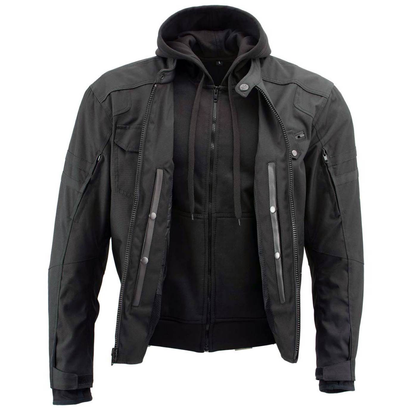 Milwaukee Leather Men's Flight 1300D Nylon Motorcycle Jacket with