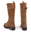 Milwaukee Leather Women's Brown Leather 14” Tall Motorcycle Lace-Up High-Rise Boots MBL9358