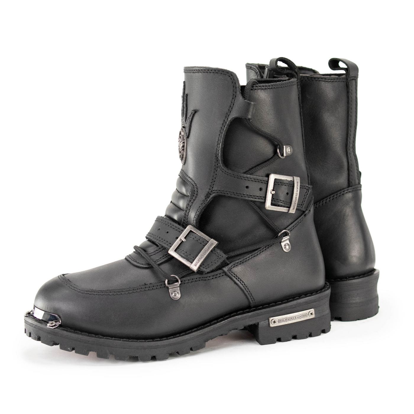 Milwaukee Leather MBM9076 Men's Black Tactical Logger Leather