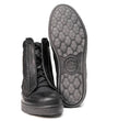 Milwaukee Leather Men's Black Leather Diamond Patterned Reinforced Street Biker Riding Shoes w/ Ankle Support - MBM9104