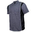 Milwaukee Motorcycle Clothing Co. Men’s Blk/Grey Mechanic Work Shirt – w / Reflective Strip, Rider‑Built MDM11612