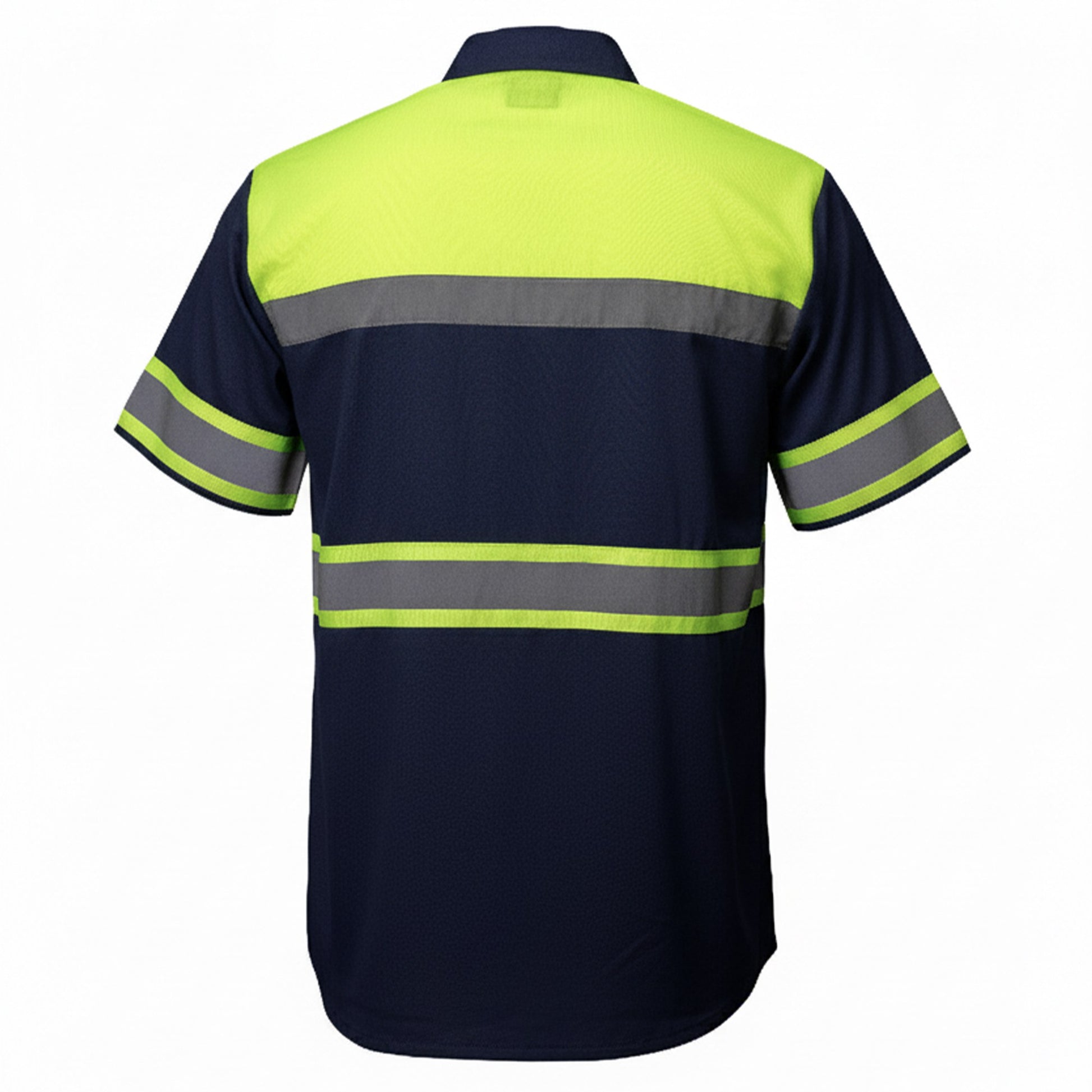 Milwaukee Motorcycle Clothing Co. Men’s Safeway Green/BlueMechanic Rider Ready Shirt w/ Reflective Strip MDM11614