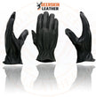 Milwaukee Leather MG7595 Men's Black Deerskin Unlined Motorcycle Hand Gloves w/ Sinch Wrist Closure
