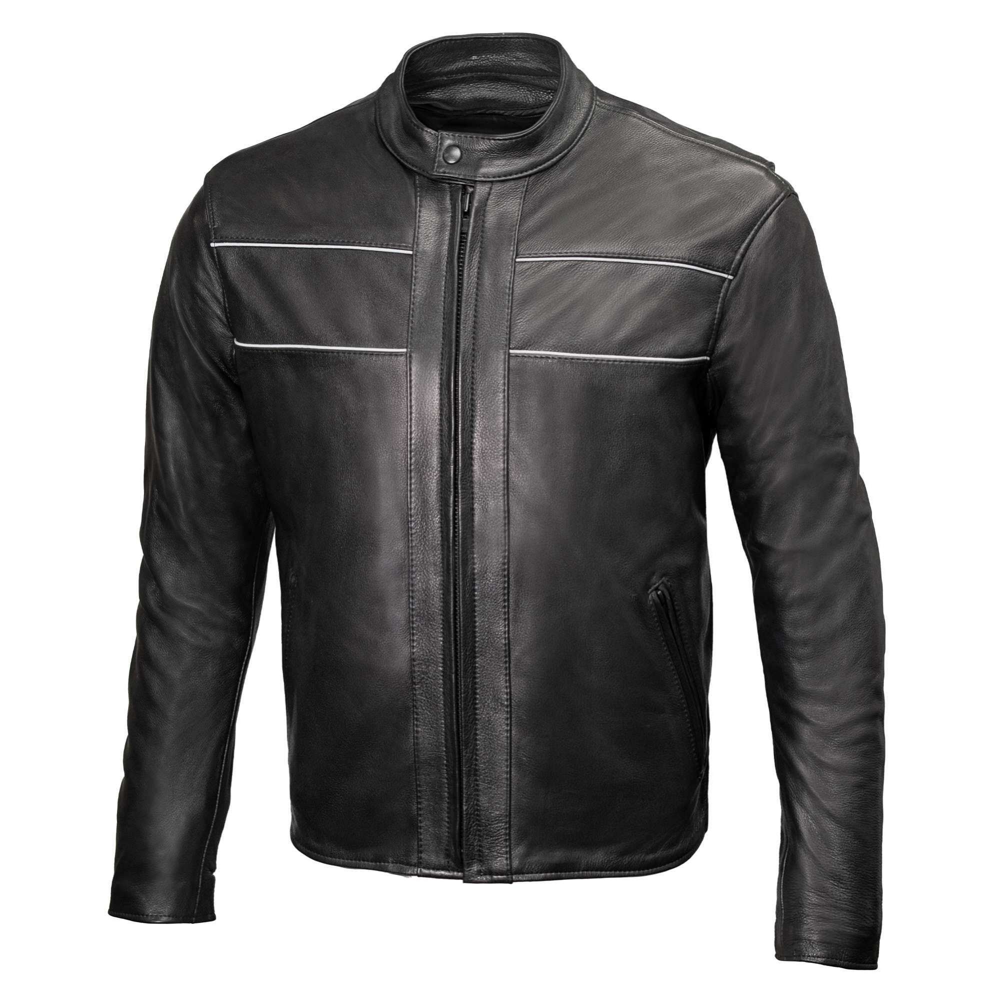 Milwaukee Leather USA MADE MLJKM5003 Men's Black Echo Premium