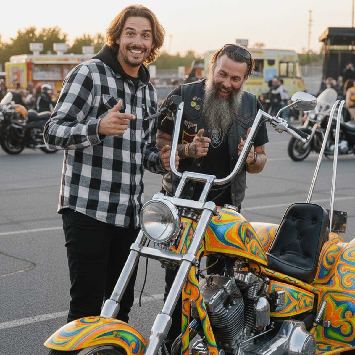 Milwaukee Leather Men’s Othello Black & White Plaid Hooded Riding Shirt w/ CE Armor & Aramid Fiber Panels - MPM1629