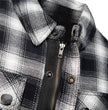 Milwaukee Leather Men's Heavy-Duty Checkered Flannel Riding Shirt - Warm Lined - Zippered Hand Pockets - MPM1638