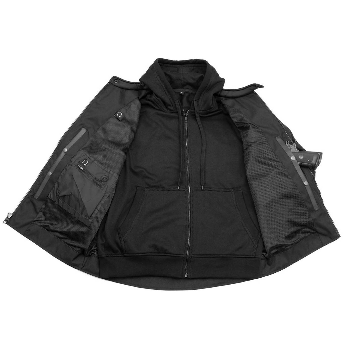 Milwaukee Leather Men's Flight 1300D Nylon Motorcycle Jacket with