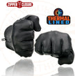 Milwaukee Leather SH226TH Men's Black Thermal Lined Leather Motorcycle Hand Gloves W/ Wrist Zipper Closure