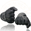 Milwaukee Leather SH234 Men's Black Thermal Lined Leather Motorcycle Gloves w/ Cinch Wrist Closure