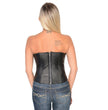 Milwaukee Leather MLL4584 Women's Black Open Front Studded Lambskin Leather Corset