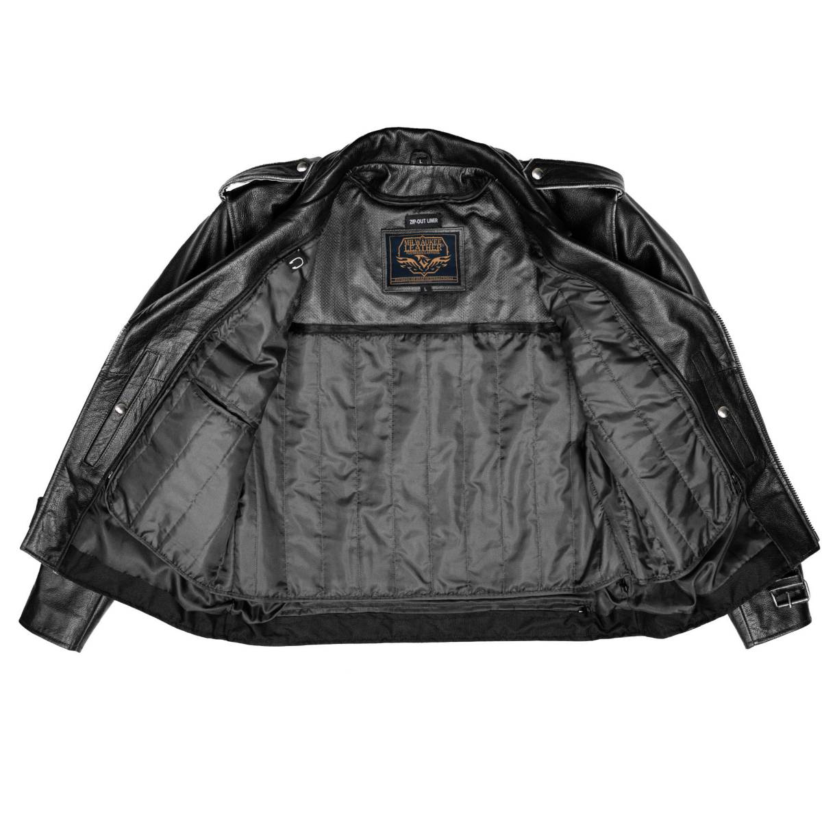 Milwaukee Leather Men's Live to Ride Classic Black Premium Leather