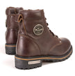 Milwaukee Leather Women's Dark Brown Leather Outdoors Lace-Up Boots for Bikers Casual MBL9308