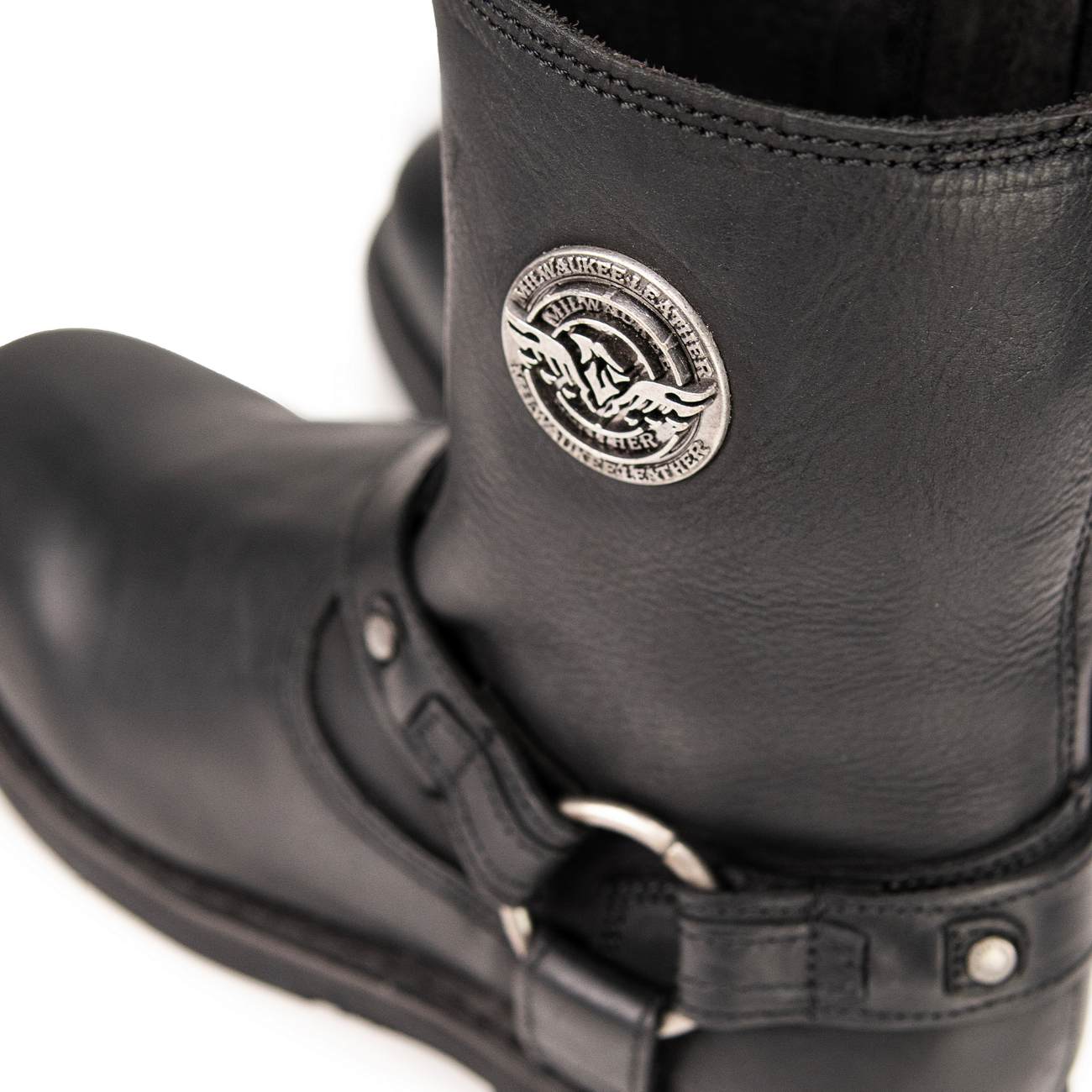 Milwaukee Leather Buffalo Coin Biker Chain For Boots | Silver Vintage Motorcycle Boot Accessory