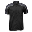 Milwaukee Motorcycle Clothing Co. Men’s Blk/Grey Mechanic Work Shirt – w / Reflective Strip, Rider‑Built MDM11601