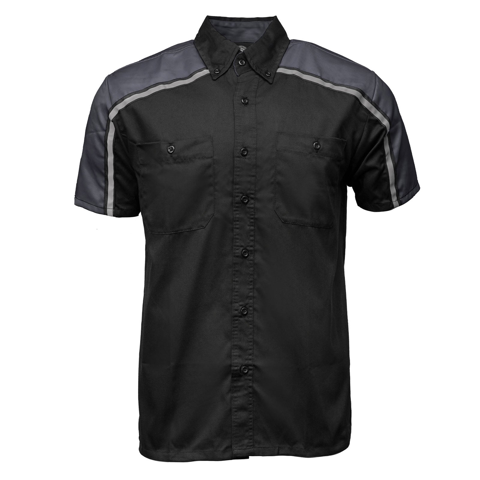 Milwaukee Motorcycle Clothing Co. Men's Gray Mechanic Shirt, MDM11601