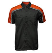 Milwaukee Motorcycle Clothing Co. Men’s Blk/Orange Mechanic Work Shirt – w / Reflective Strip, Rider‑Built MDM11603