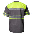 Milwaukee Motorcycle Clothing Co. Men’s Safeway Green/Grey Mechanic Rider Ready Shirt w/ Reflective Strip MDM11615