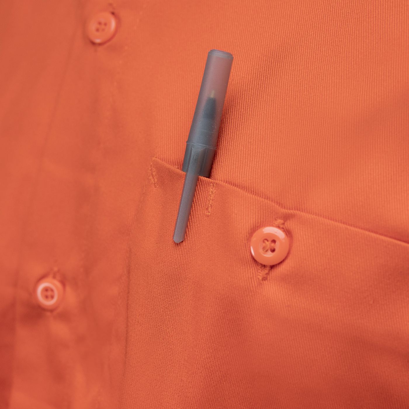 Milwaukee Leather MDM11686 Men's OrangeButton-Up Heavy-Duty Work