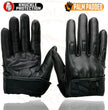 Milwaukee Leather MG7521 Men's Black Leather Gel Padded Palm Motorcycle Hand Gloves W/ Rubberized Protective Knuckle