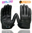 Milwaukee Leather MG7536 Men's Black Leather Gel Palm Motorcycle Gloves w/ Flex Knuckles and Cool-Tec Treatment