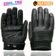 Milwaukee Leather MG7736 Women's Black Leather Gel Palm Motorcycle Gloves w/ Flex Knuckles and Cool-Tec Treatement