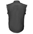 MMCC Men's Rustline Sleeveless Cut-Off Work Shirt - 100% Cotton, Dual Chest Pockets, Button Front - MMC16016