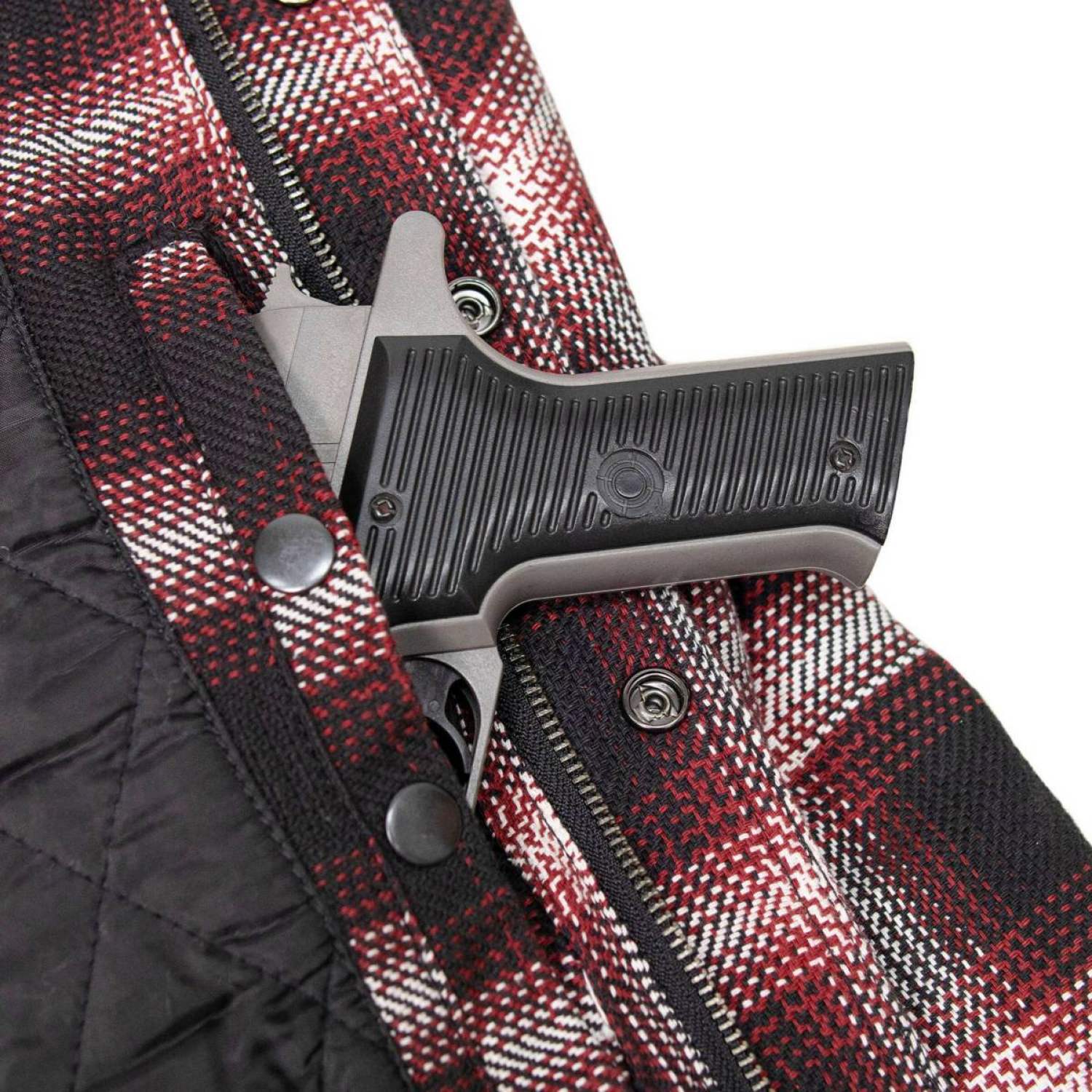 Milwaukee Leather Men’s Grim Stone Heavy Duty Plaid Mechanic Flannel Shirt Jacket - Warmed Lined - MPM1637