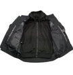 Milwaukee Leather Men's Vengeance Black Armored Textile Motorcycle Jacket with Skull Embroidery - MPM17019