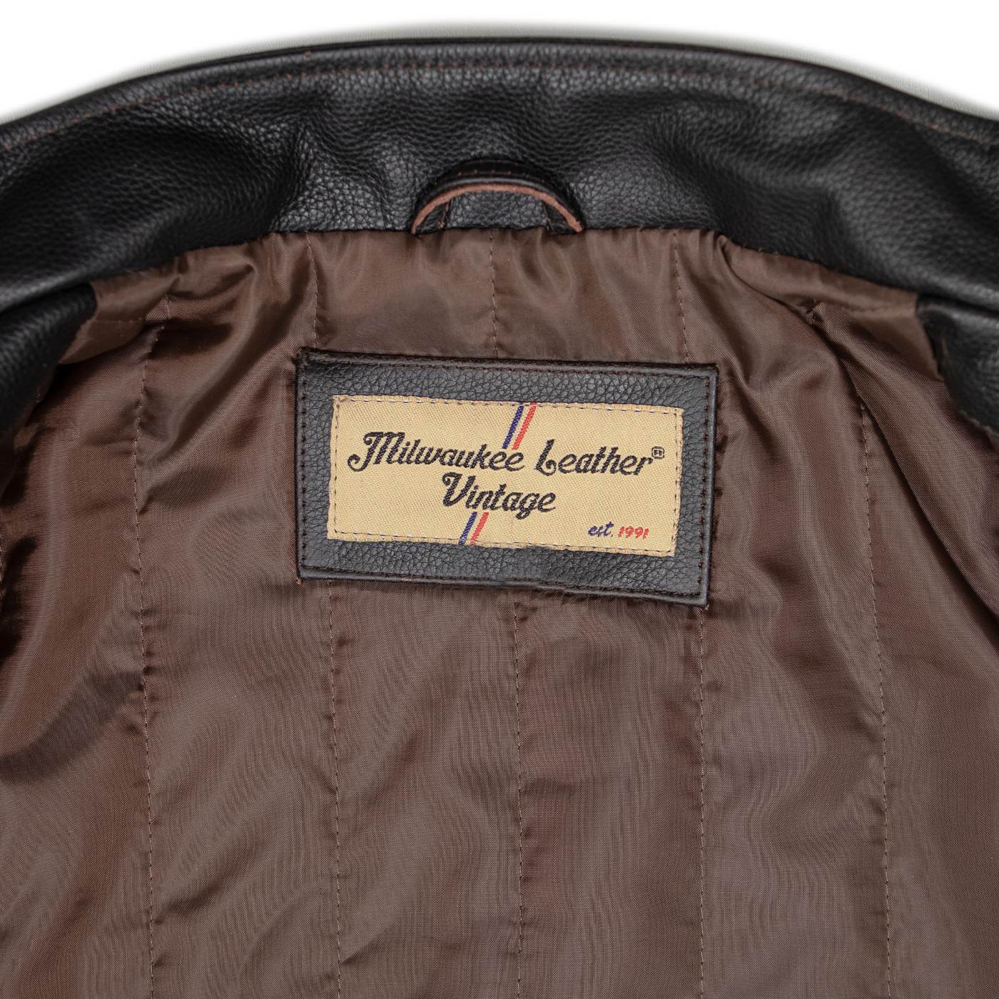 Milwaukee Leather Men’s Copperline Black Leather Moto Café Racer Jacket, Stand Collar, 6 Pockets - SFM1816