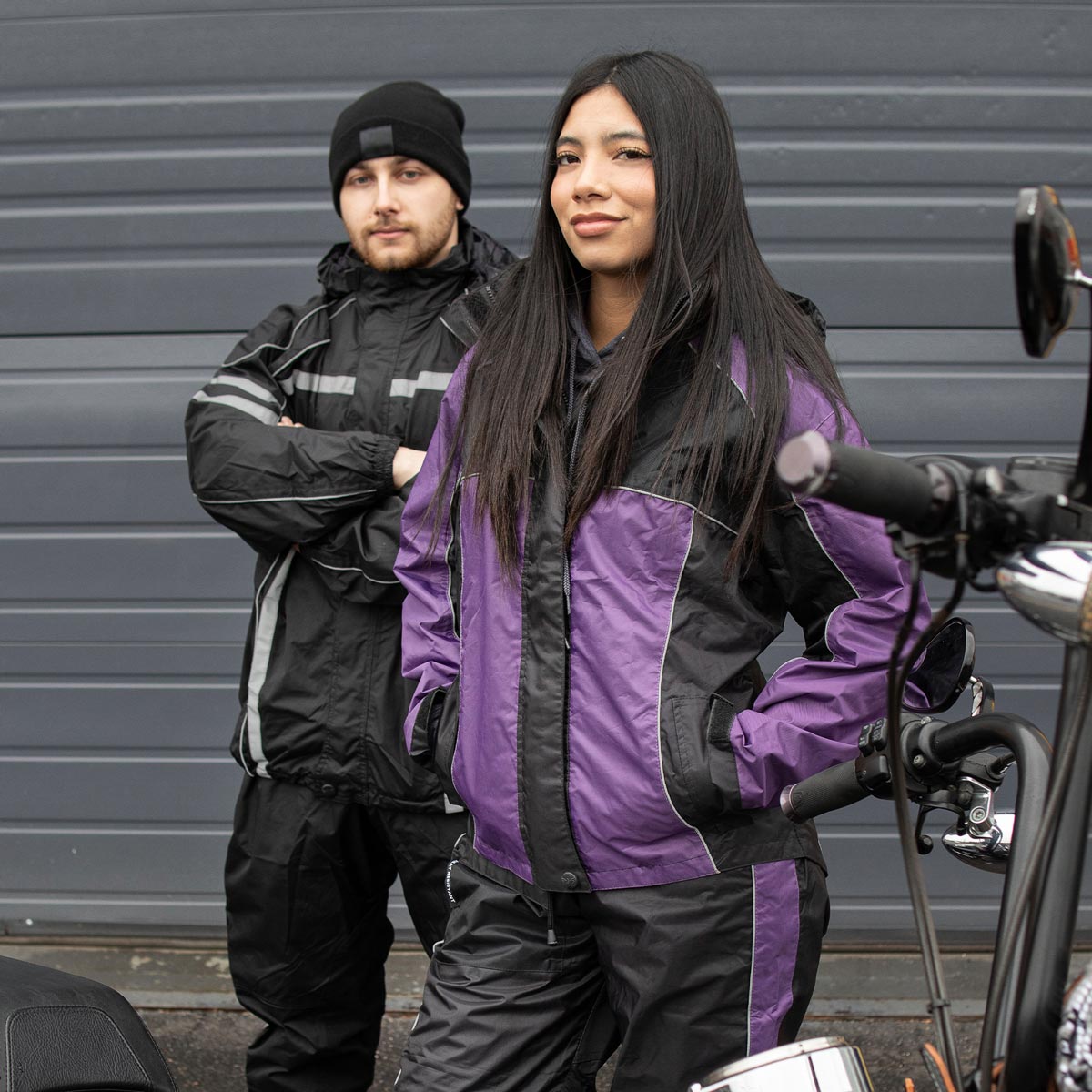 NexGen SH2222 Women's Purple and Black Oxford Water Proof