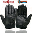 Milwaukee Leather SH226TH Men's Black Thermal Lined Leather Motorcycle Hand Gloves W/ Wrist Zipper Closure