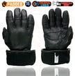Milwaukee Leather SH852 Men's USA Deerskin Black Leather Gauntlet Motorcycle Thermal Lined Gloves