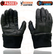 Milwaukee Leather G039 Men's Black Gauntlet Motorcycle Deerskin Long Cuff Thermal Lined Gloves