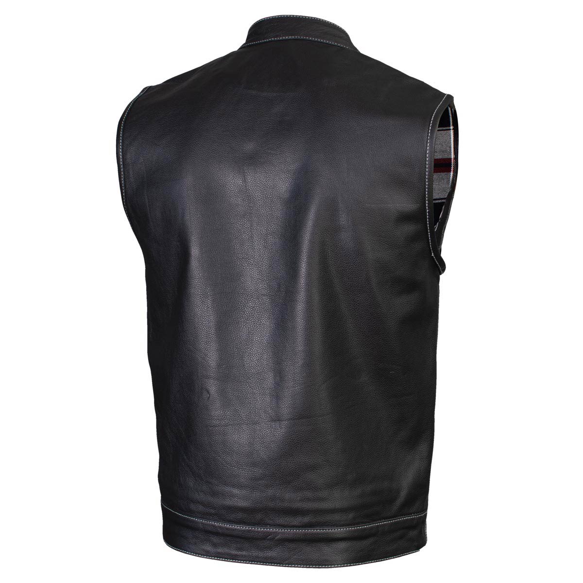 Milwaukee Leather LKM3783 Men's Classic Black Leather Motorcycle