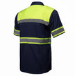 Milwaukee Motorcycle Clothing Co. Men’s Safeway Green/BlueMechanic Rider Ready Shirt w/ Reflective Strip MDM11614