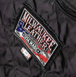 Milwaukee Leather USA MADE MLJKM5003 Men's Black Echo Premium Leather Motorcycle Jacket with Reflective Piping