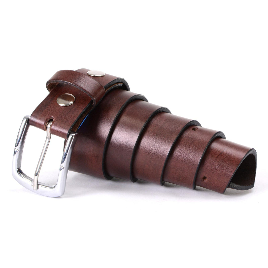 Milwaukee Leather MP7118 Men's Brown Premium Leather 1.5 Inch Wide Belt with Milwaukee Motorcycle Clothing Co Milwaukee Leather MP7118 Men's Brown Premium Leather 1.5 Inch Wide Belt with Milwaukee Motorcycle Clothing Co