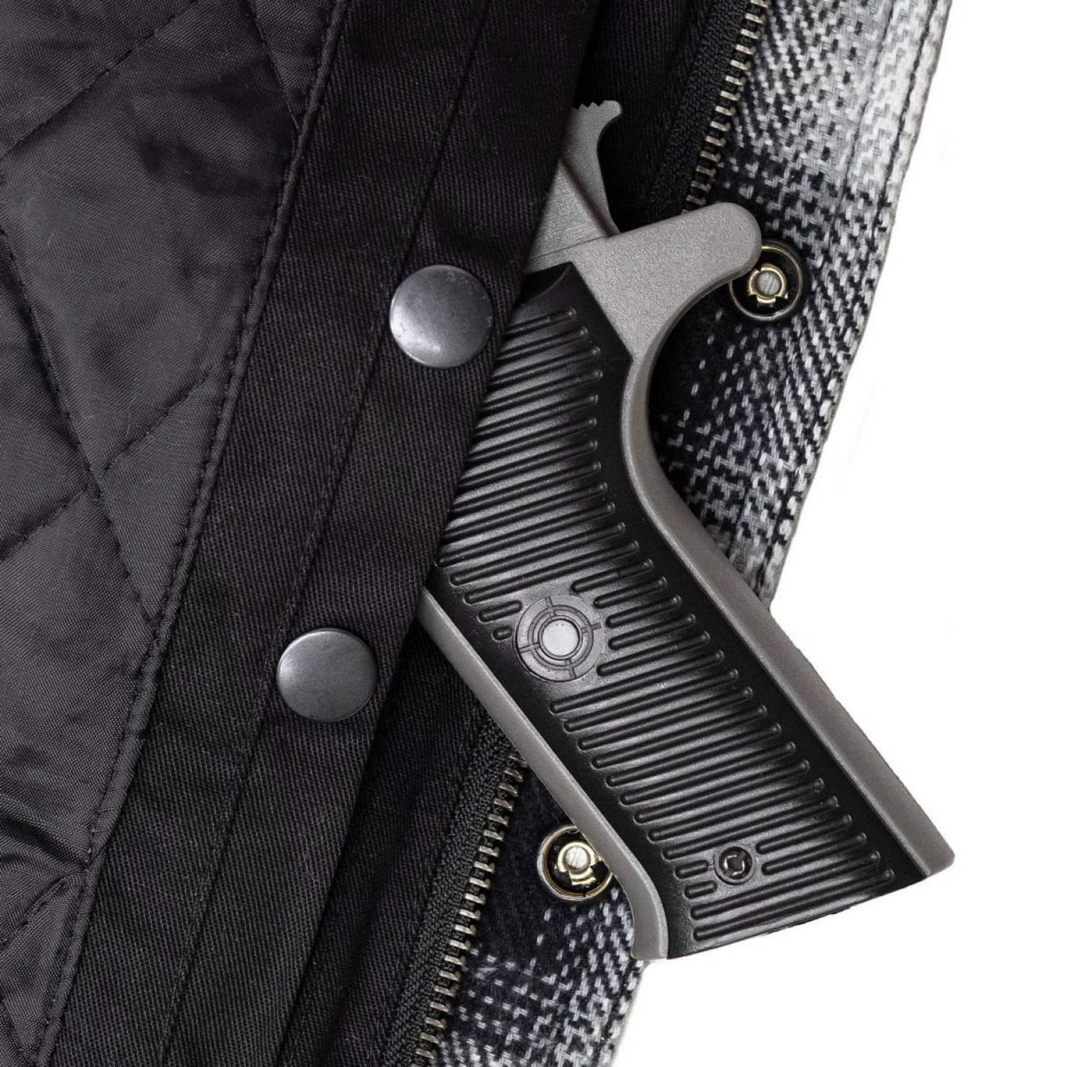 Milwaukee Leather MPM1638 Men's Black and White Checkered Flannel Motorcycle Riding Shirt